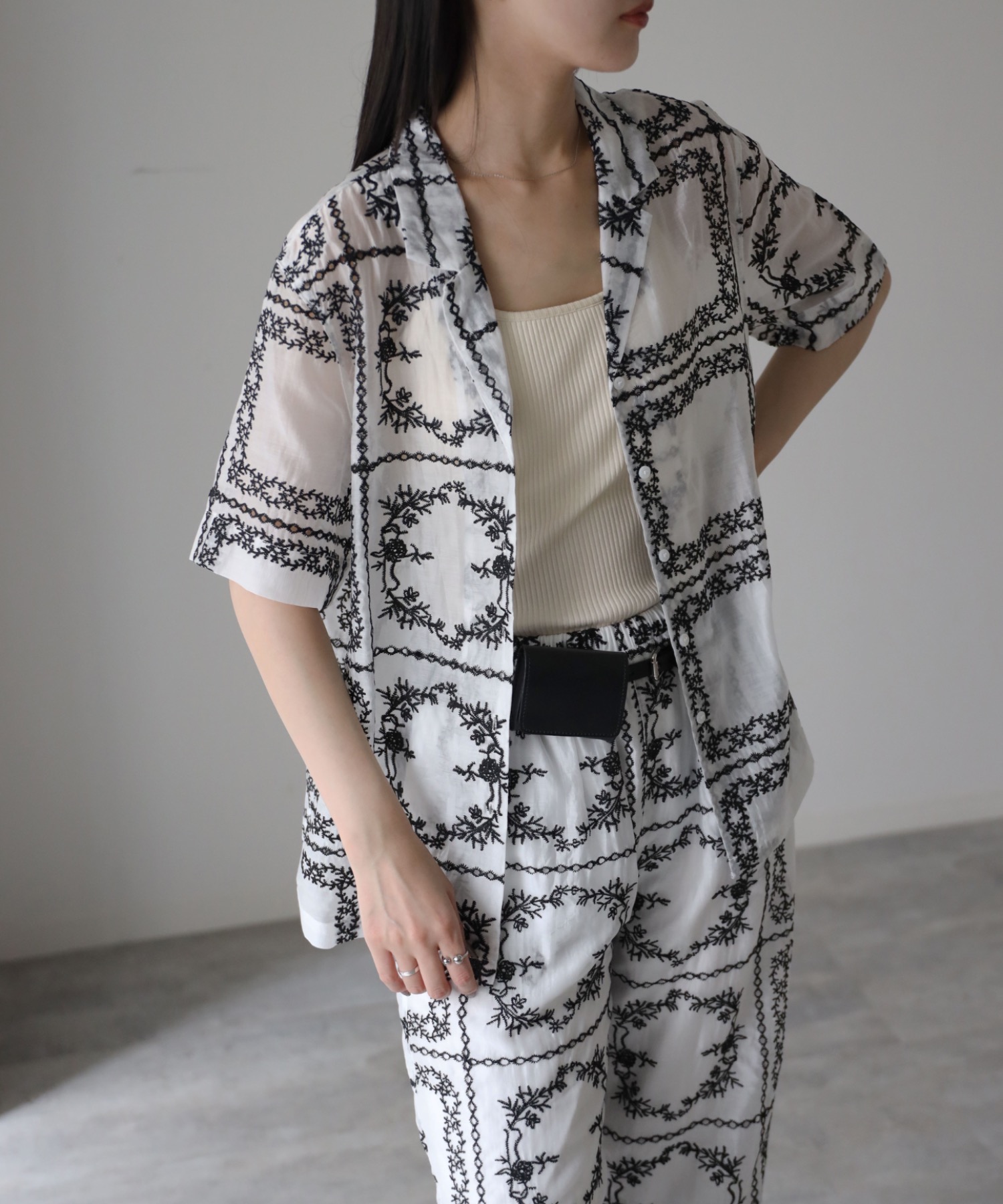 model：164cm  着用サイズ：FREE