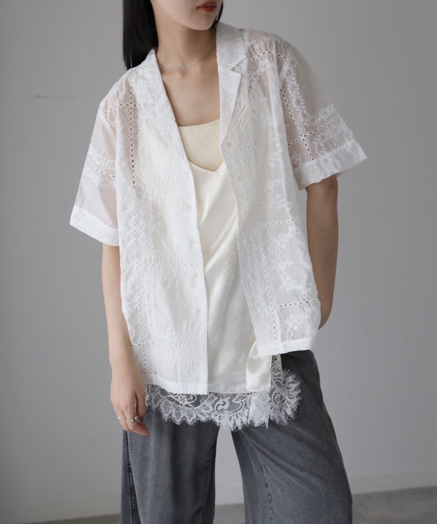 model：164cm  着用サイズ：FREE