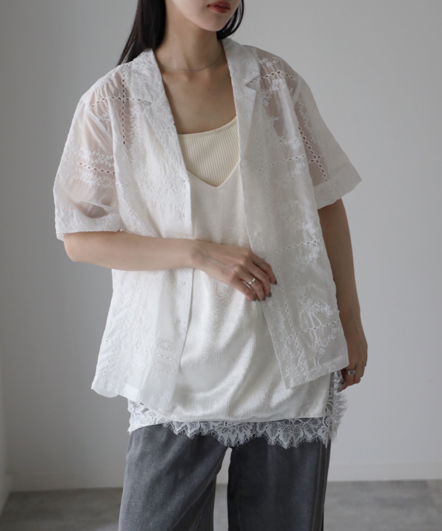 model：164cm  着用サイズ：FREE