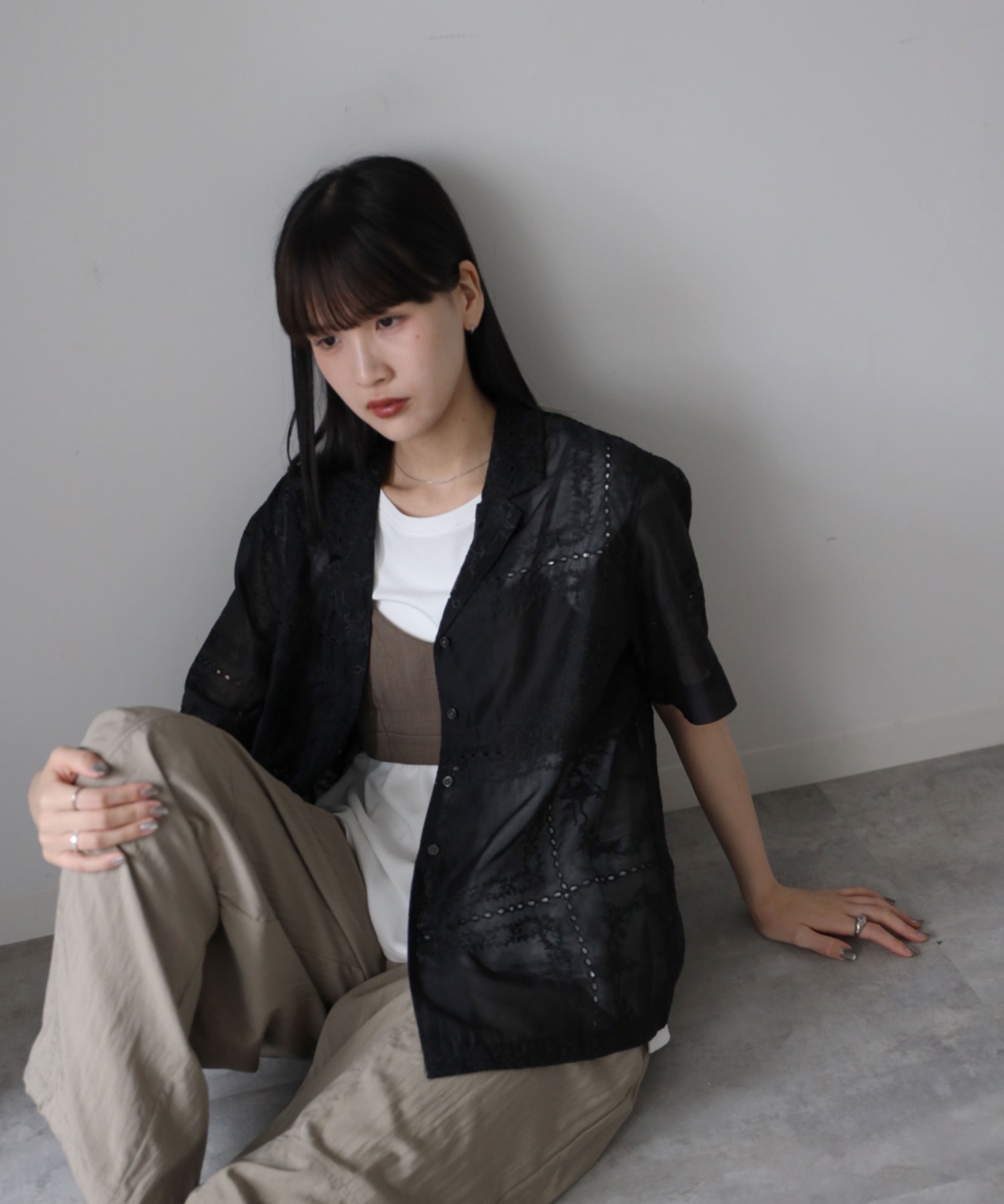 model：164cm  着用サイズ：FREE