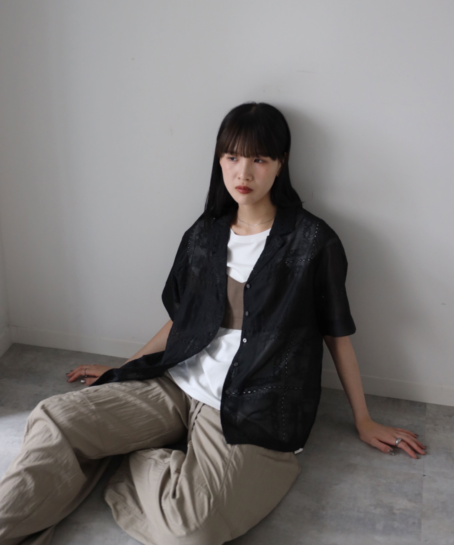 model：164cm  着用サイズ：FREE