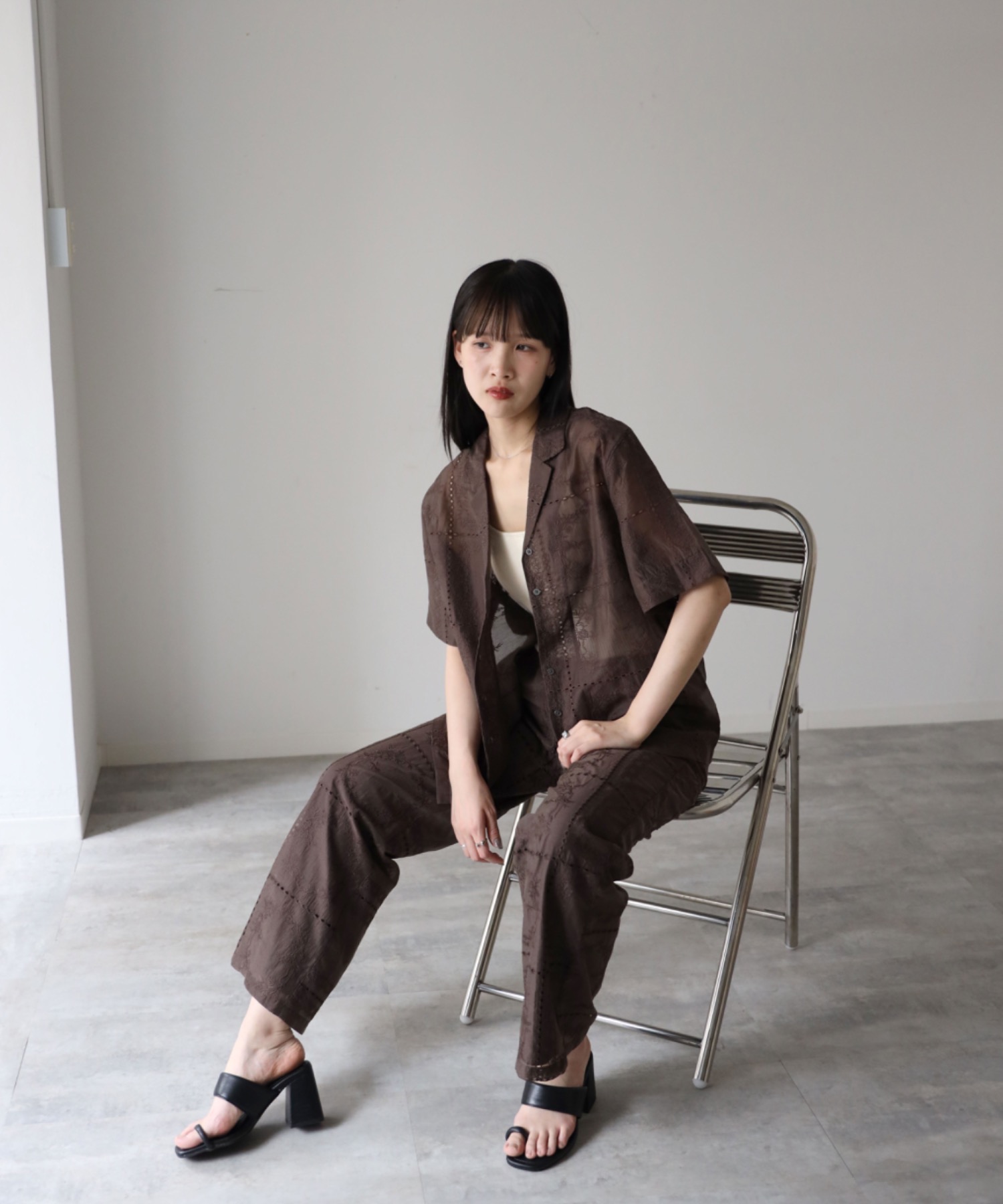 model：164cm  着用サイズ：FREE