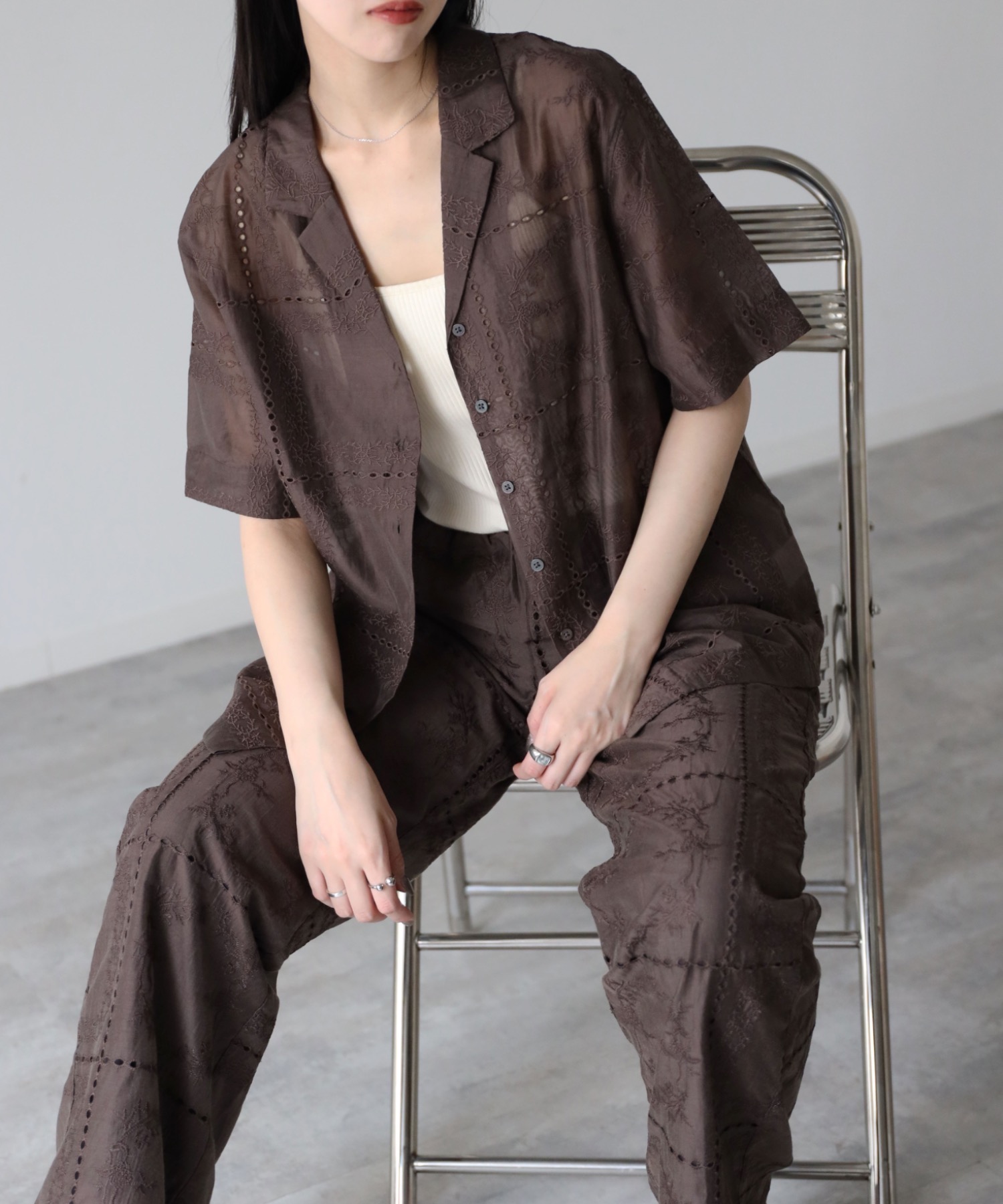 model：164cm  着用サイズ：FREE