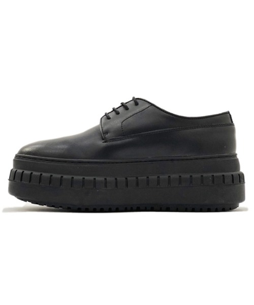 PU leather platform sole dress shoes 