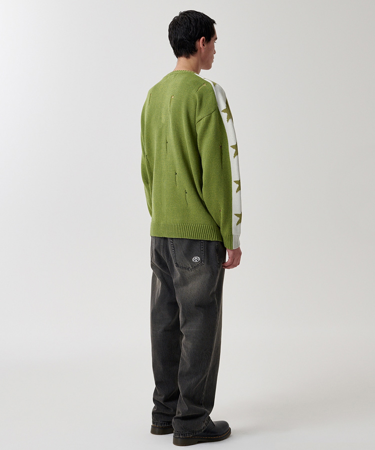 mahagrid/マハグリッド』 STAR CRASH KNIT CREWNECK/スタークラッシュ