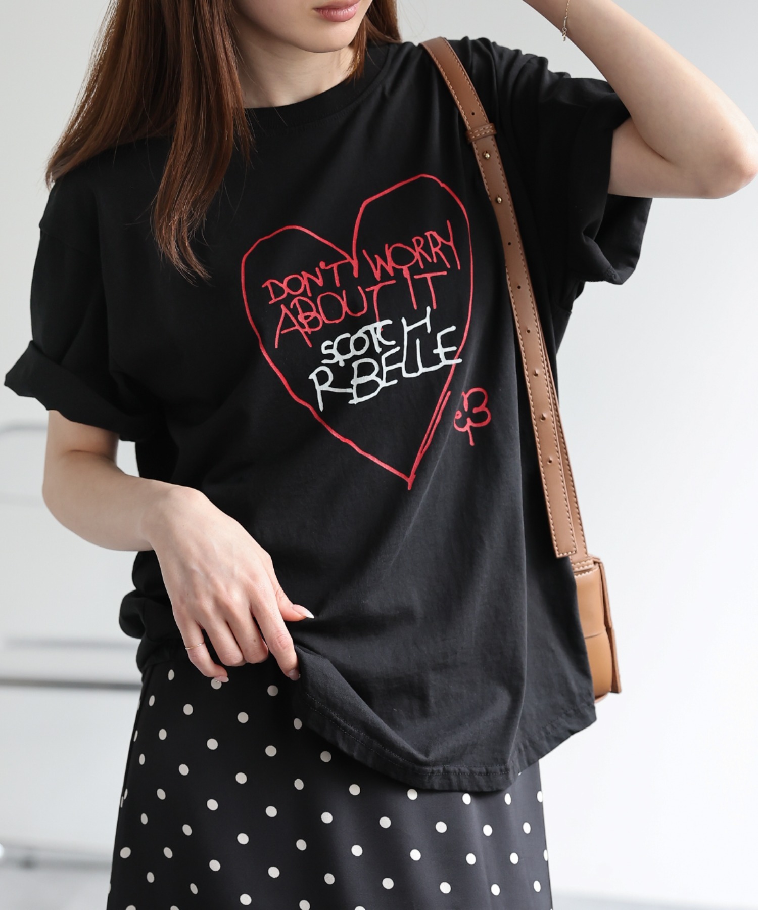 model：162cm 着用サイズ：F