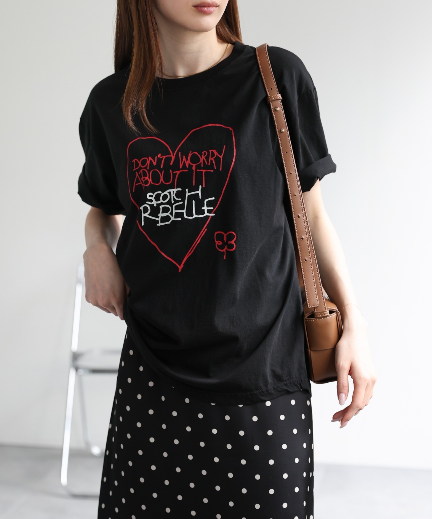 model：162cm 着用サイズ：F