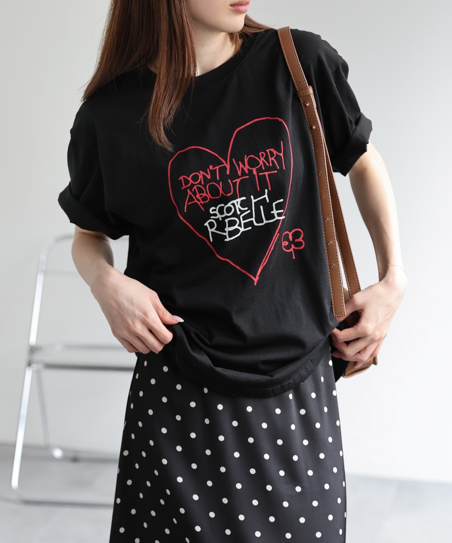 model：162cm 着用サイズ：F