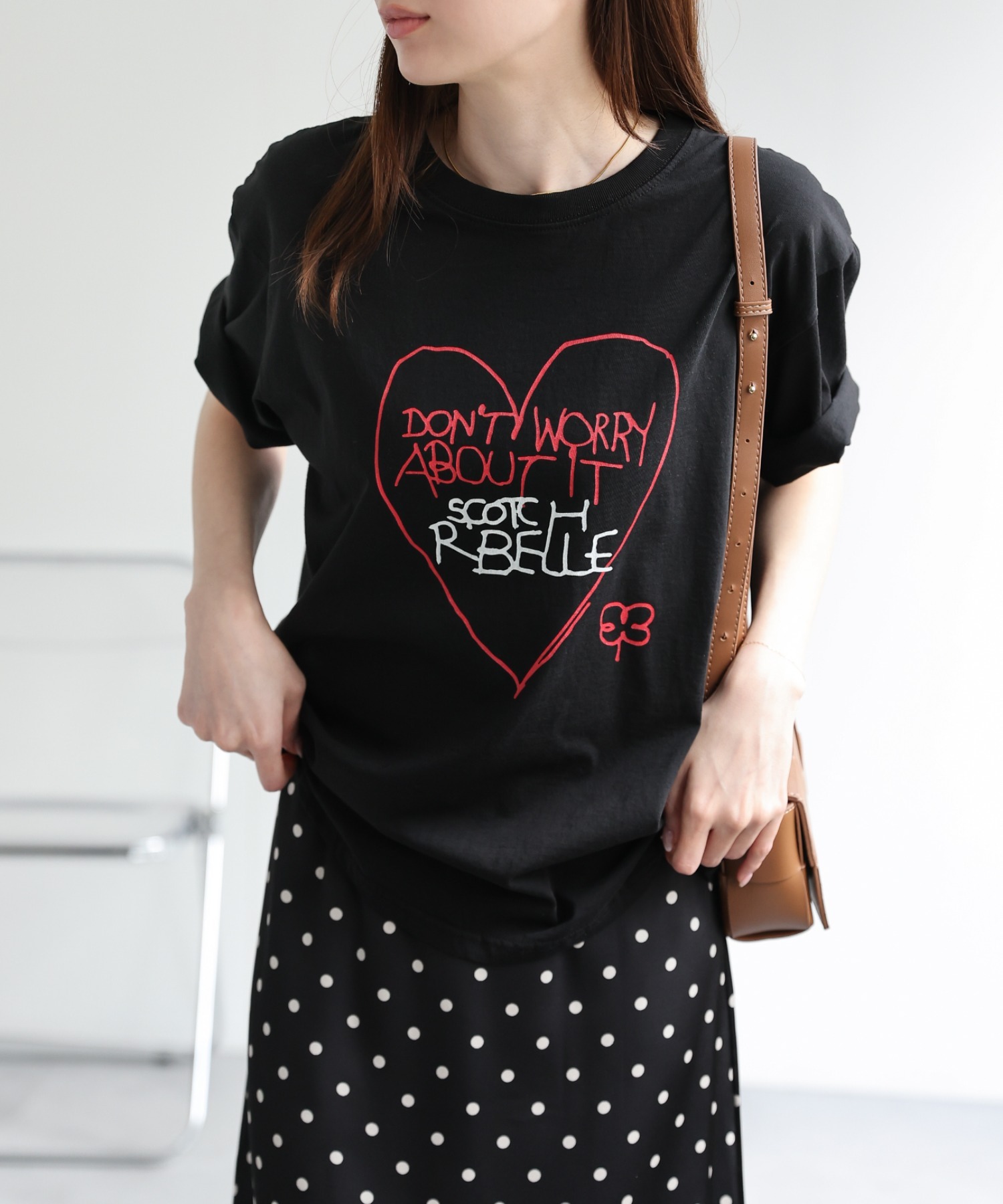 model：162cm 着用サイズ：F