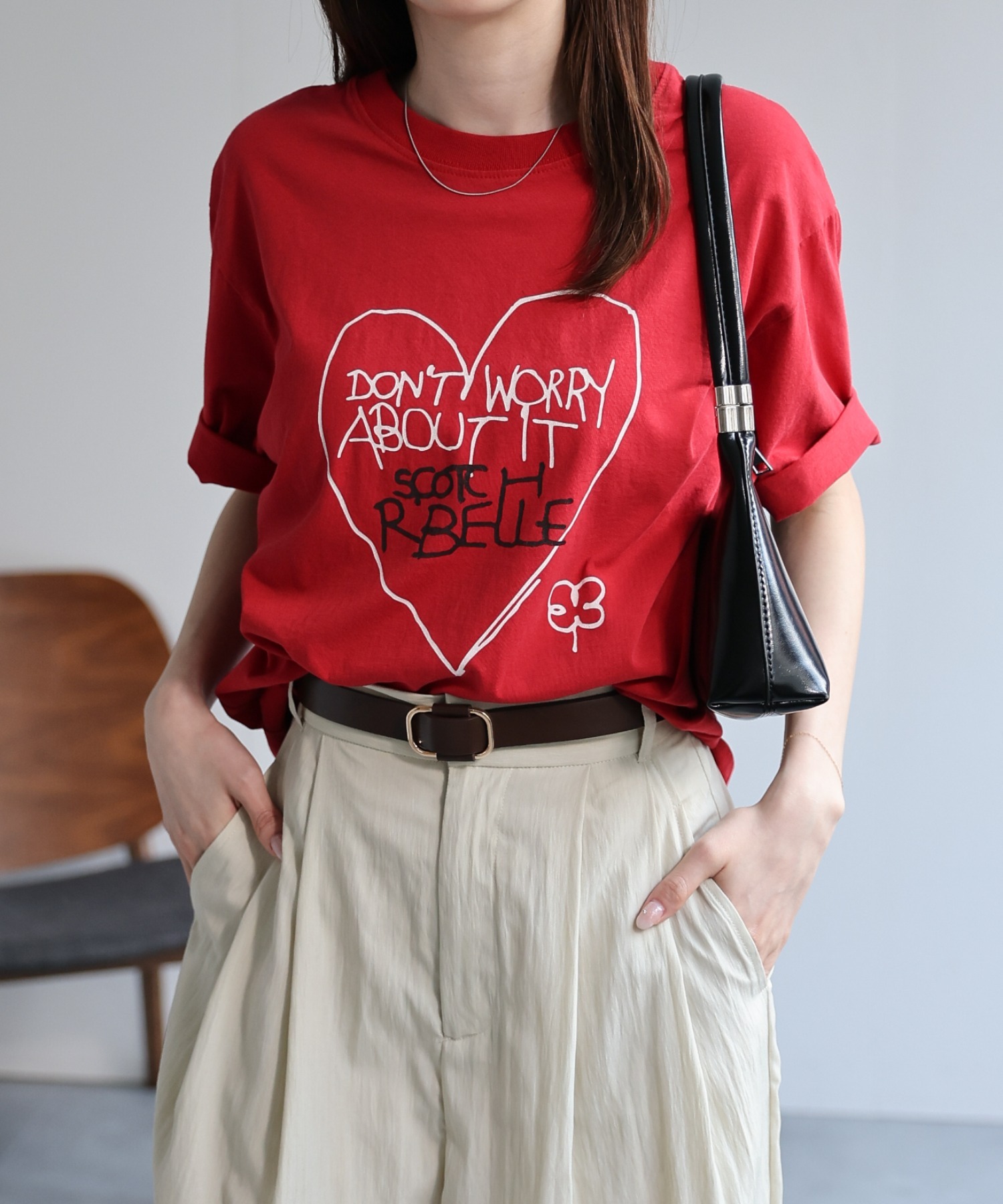 model：162cm 着用サイズ：F