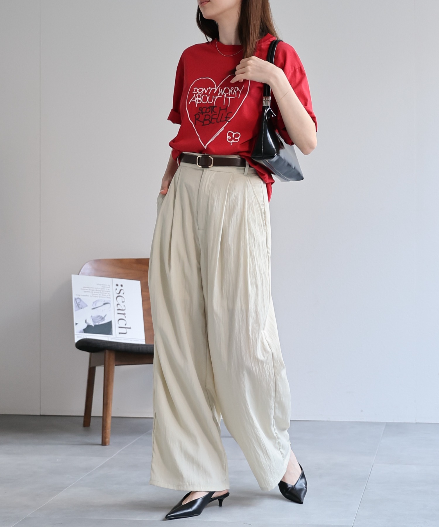 model：162cm 着用サイズ：F