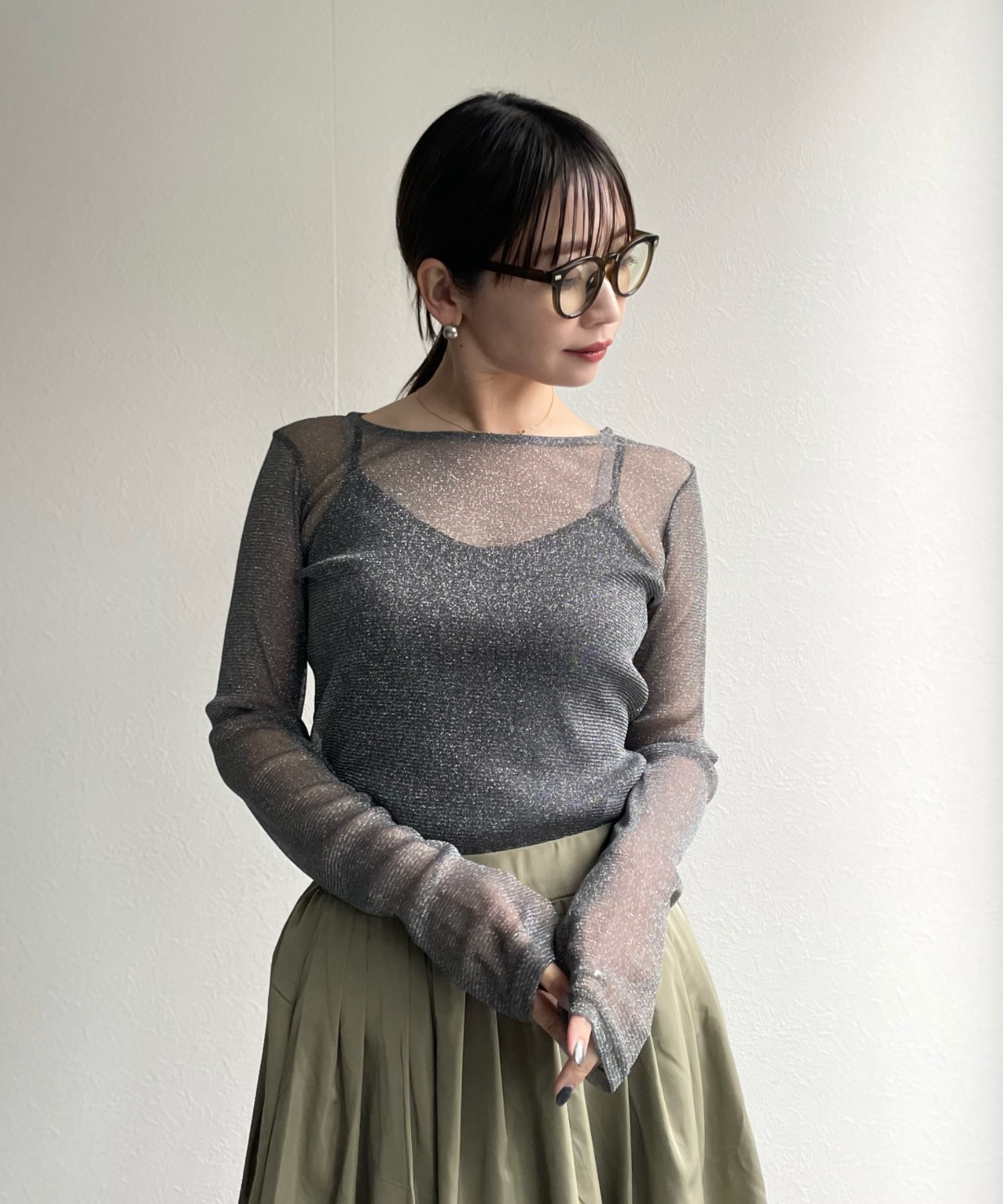 model:162㎝　着用サイズ:FREE