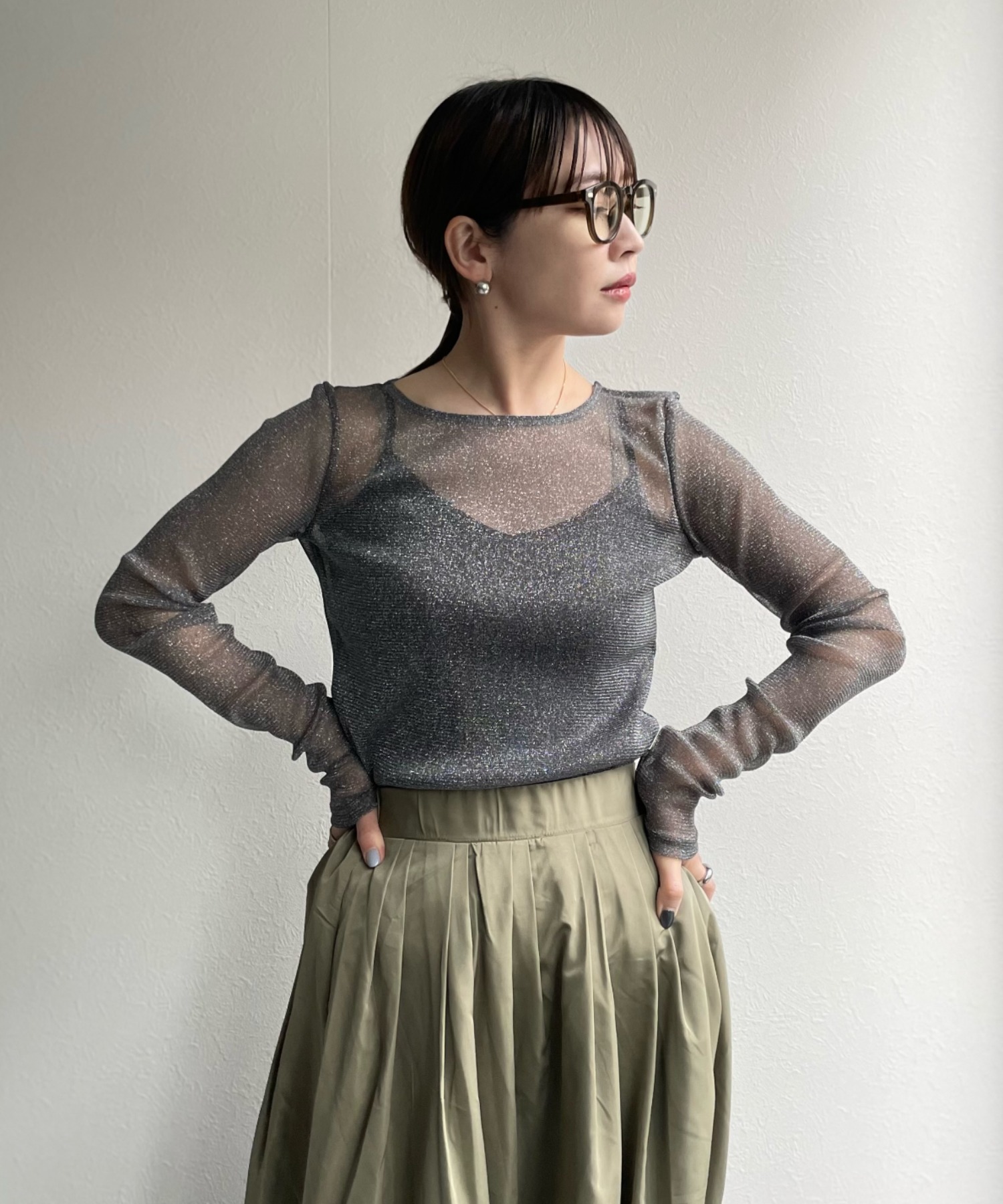 model:162㎝　着用サイズ:FREE
