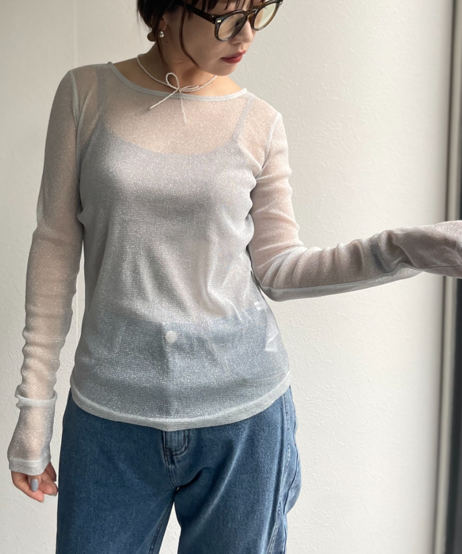 model:162㎝　着用サイズ:FREE