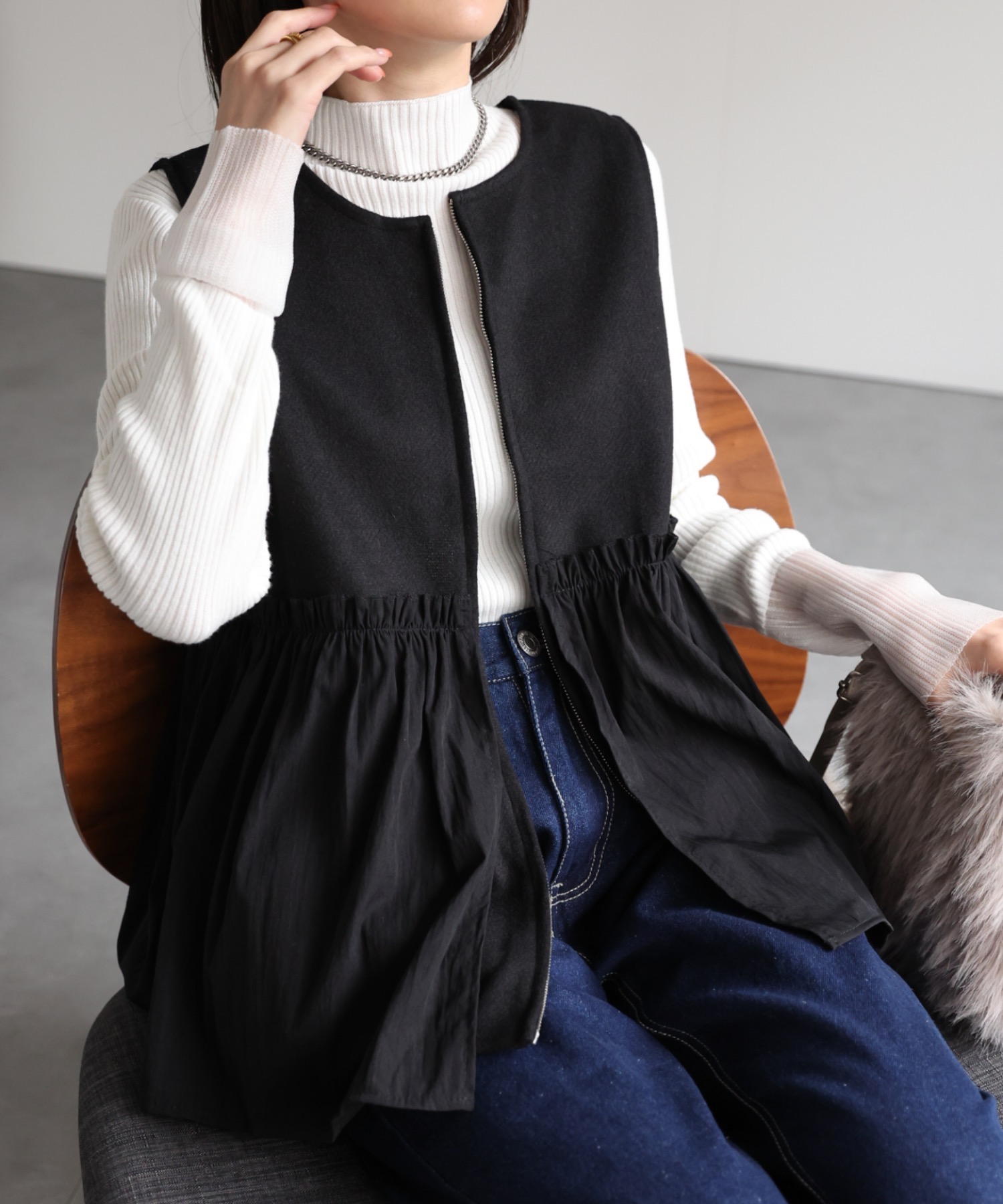 mlodel：162cm 着用サイズ：F