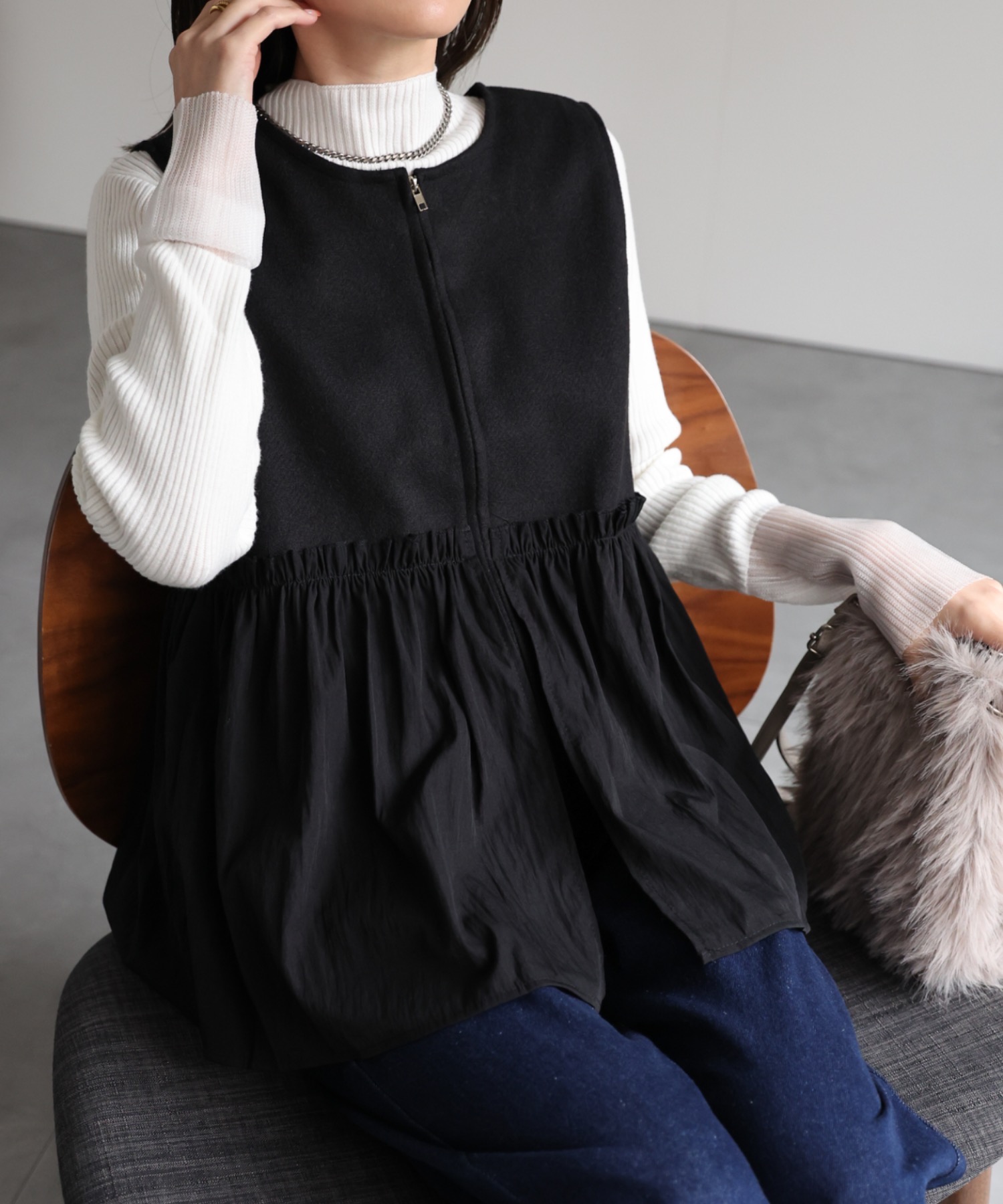 mlodel：162cm 着用サイズ：F