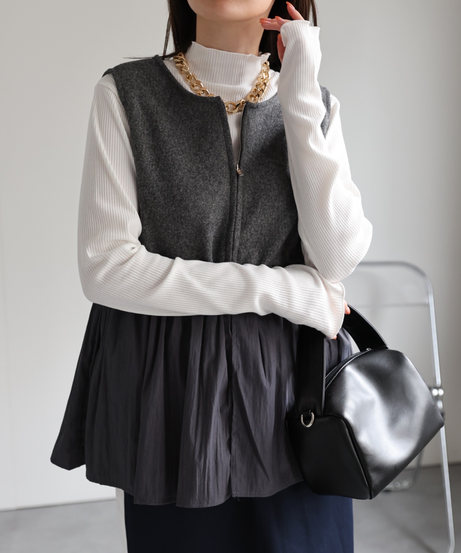 mlodel：162cm 着用サイズ：F