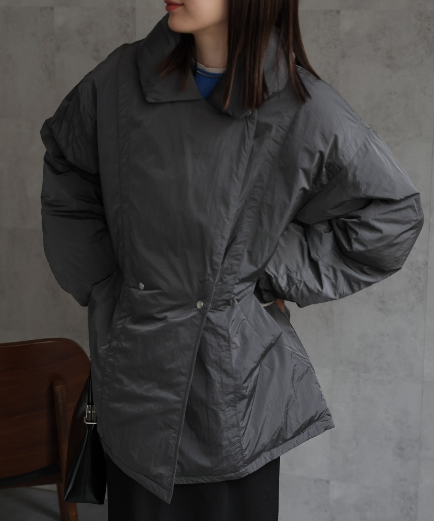 model：162cm　着用サイズ：F