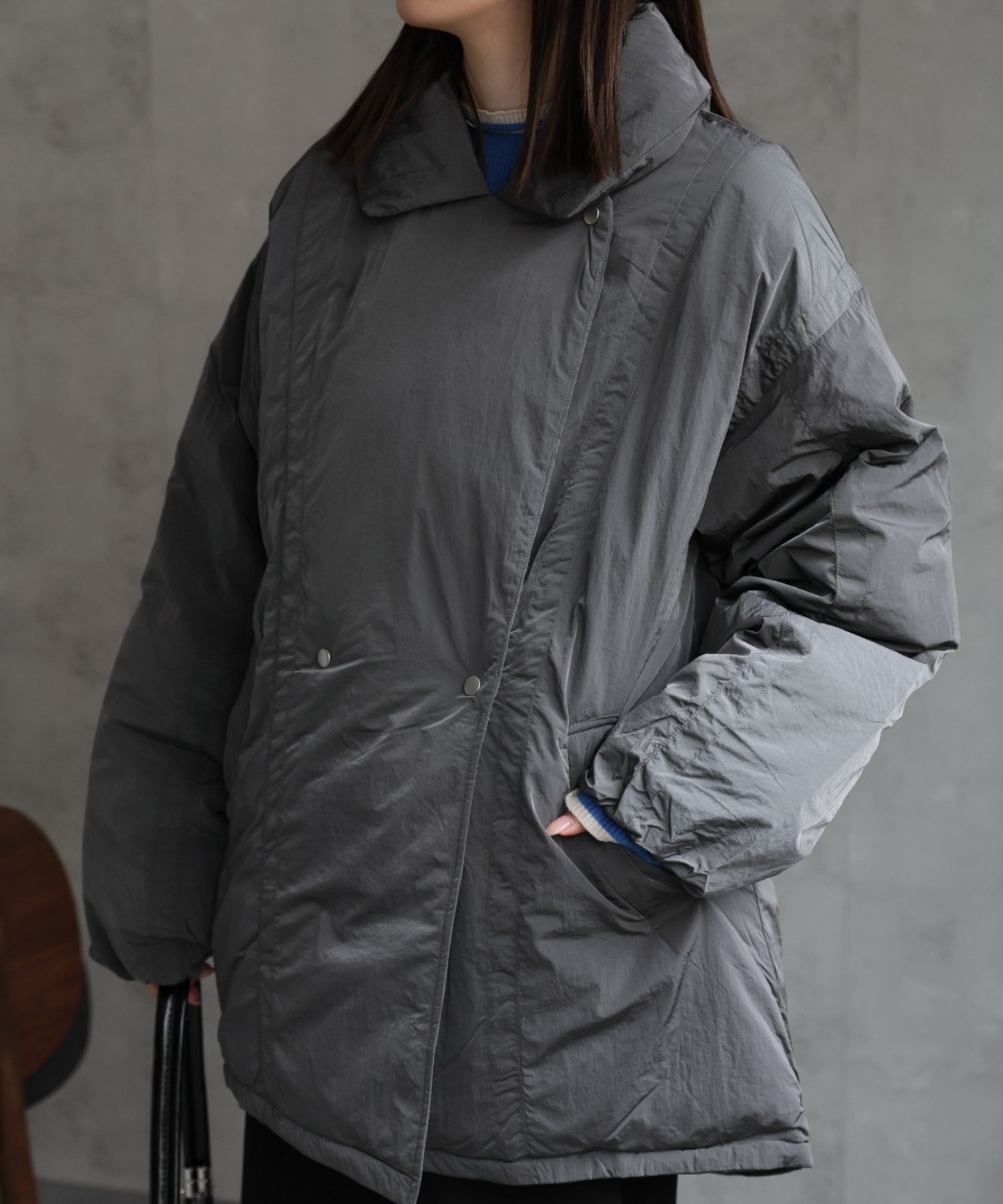 model：162cm　着用サイズ：F