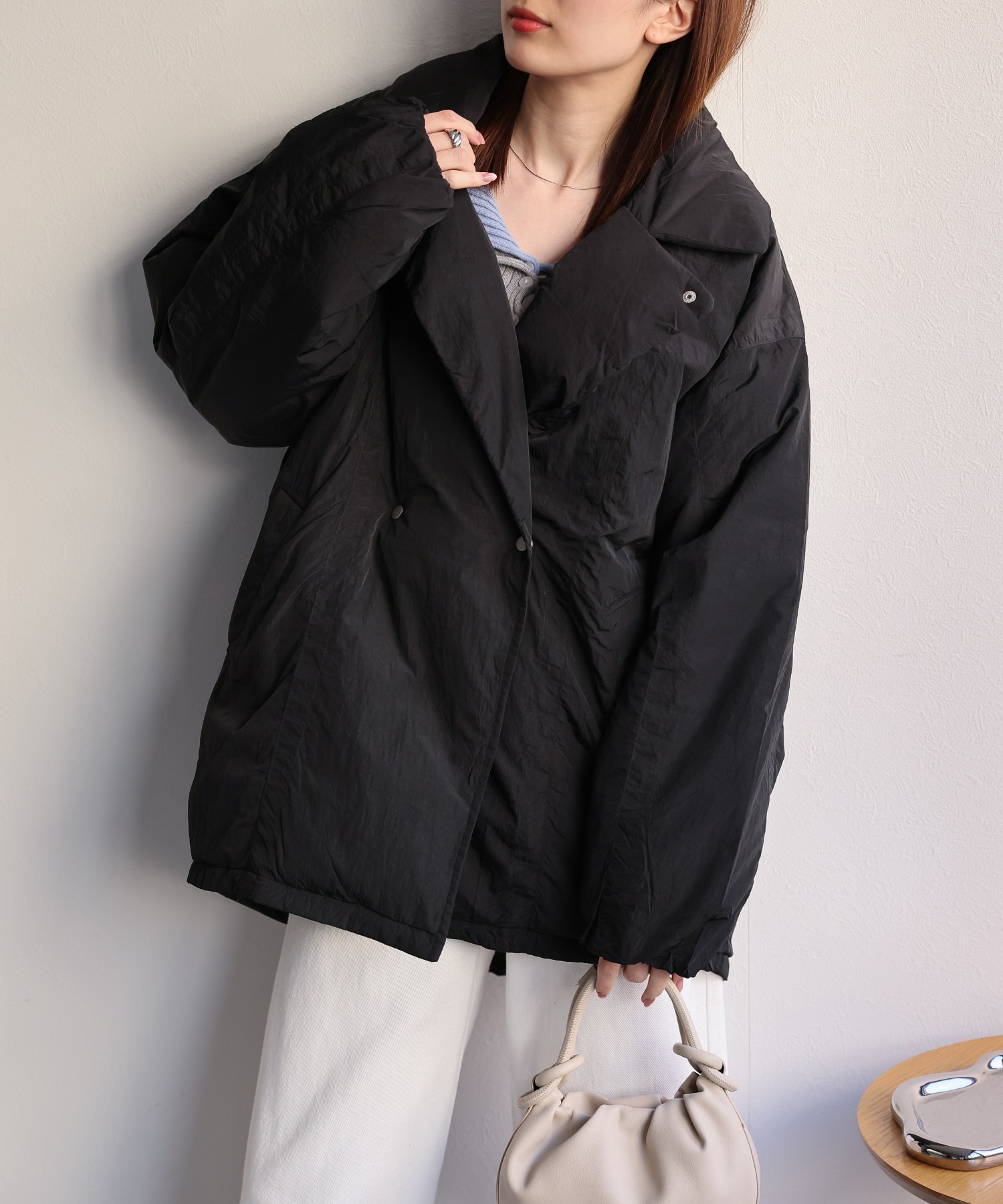 model：162cm　着用サイズ：F