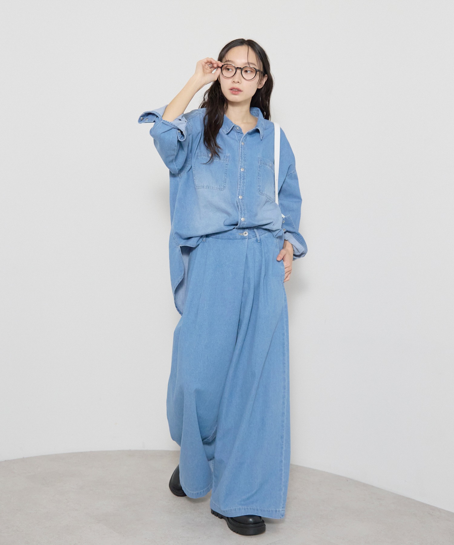 model：H161 着用サイズ：FREE