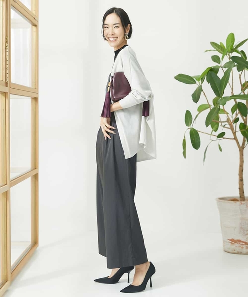 ソフトタッチチノワイドパンツ(3サイズ展開)