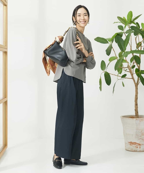 ソフトタッチチノワイドパンツ(3サイズ展開)