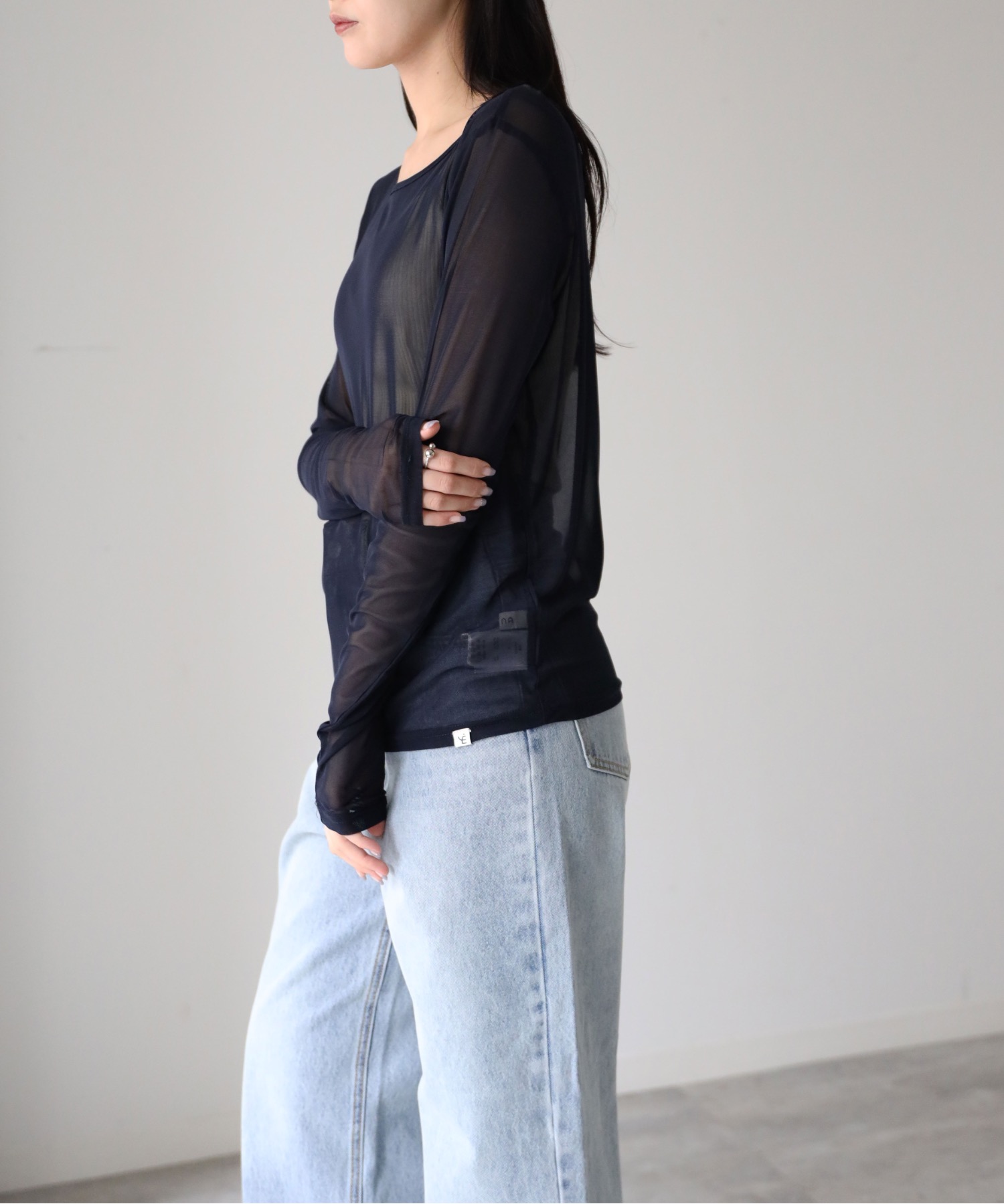 model：164cm. 着用サイズ：FREE