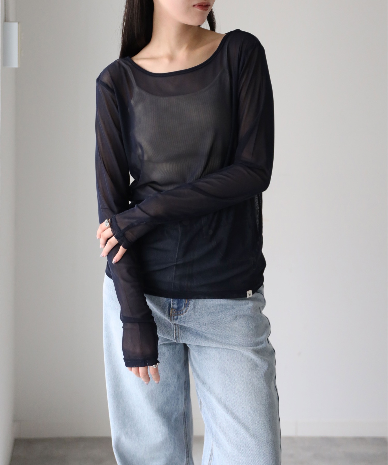 model：164cm. 着用サイズ：FREE