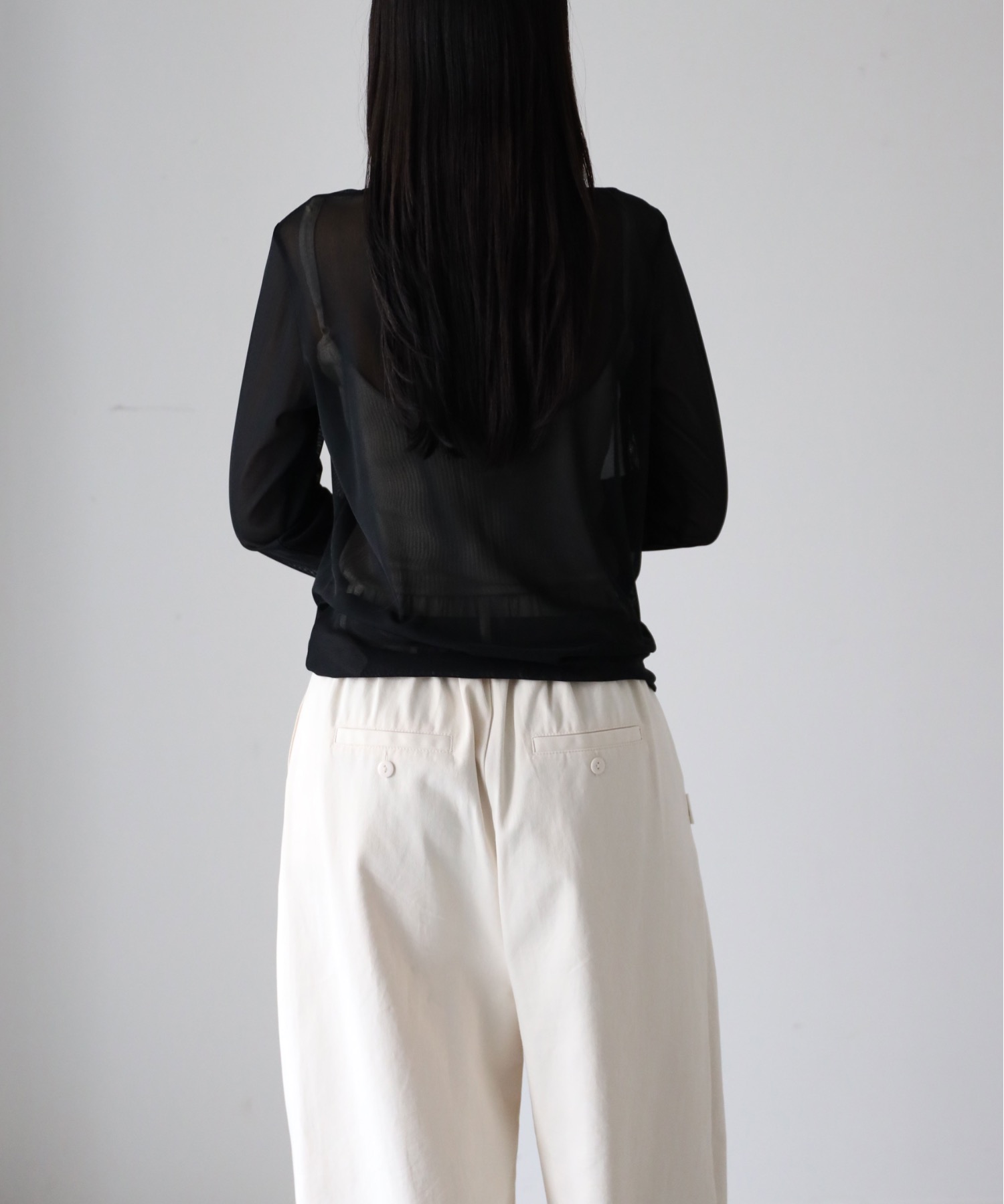 model：164cm. 着用サイズ：FREE