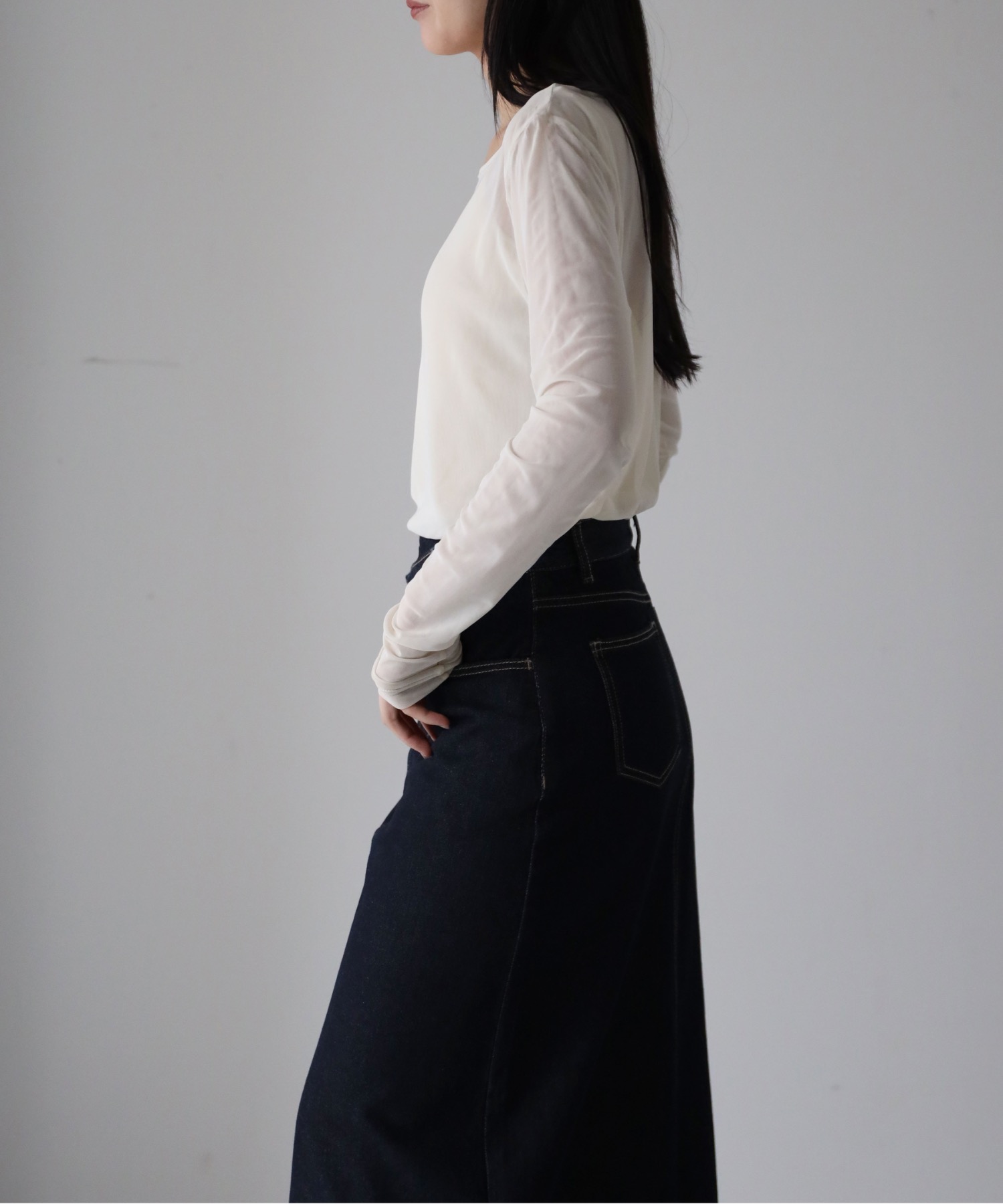 model：164cm. 着用サイズ：FREE