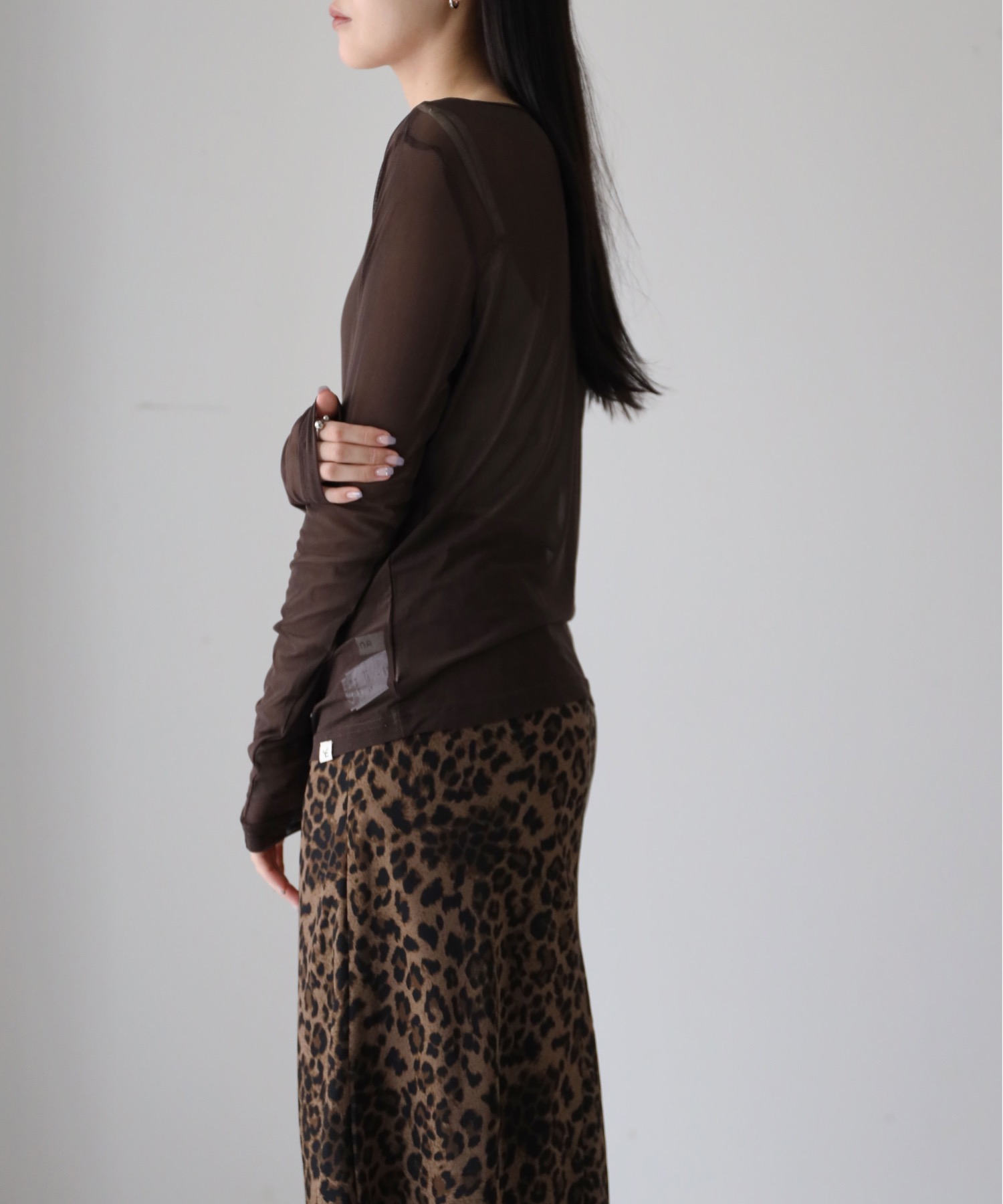 model：164cm. 着用サイズ：FREE