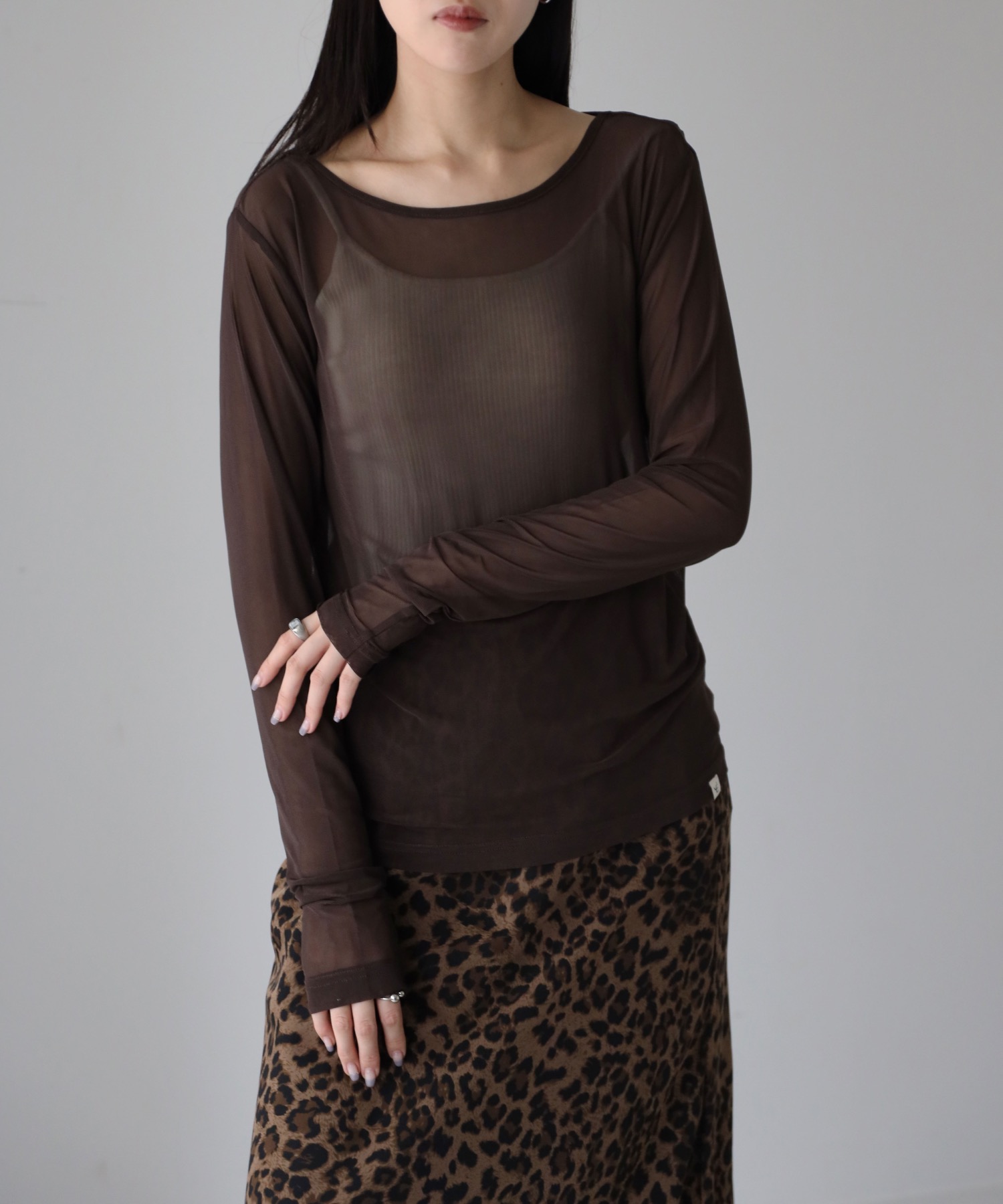 model：164cm. 着用サイズ：FREE