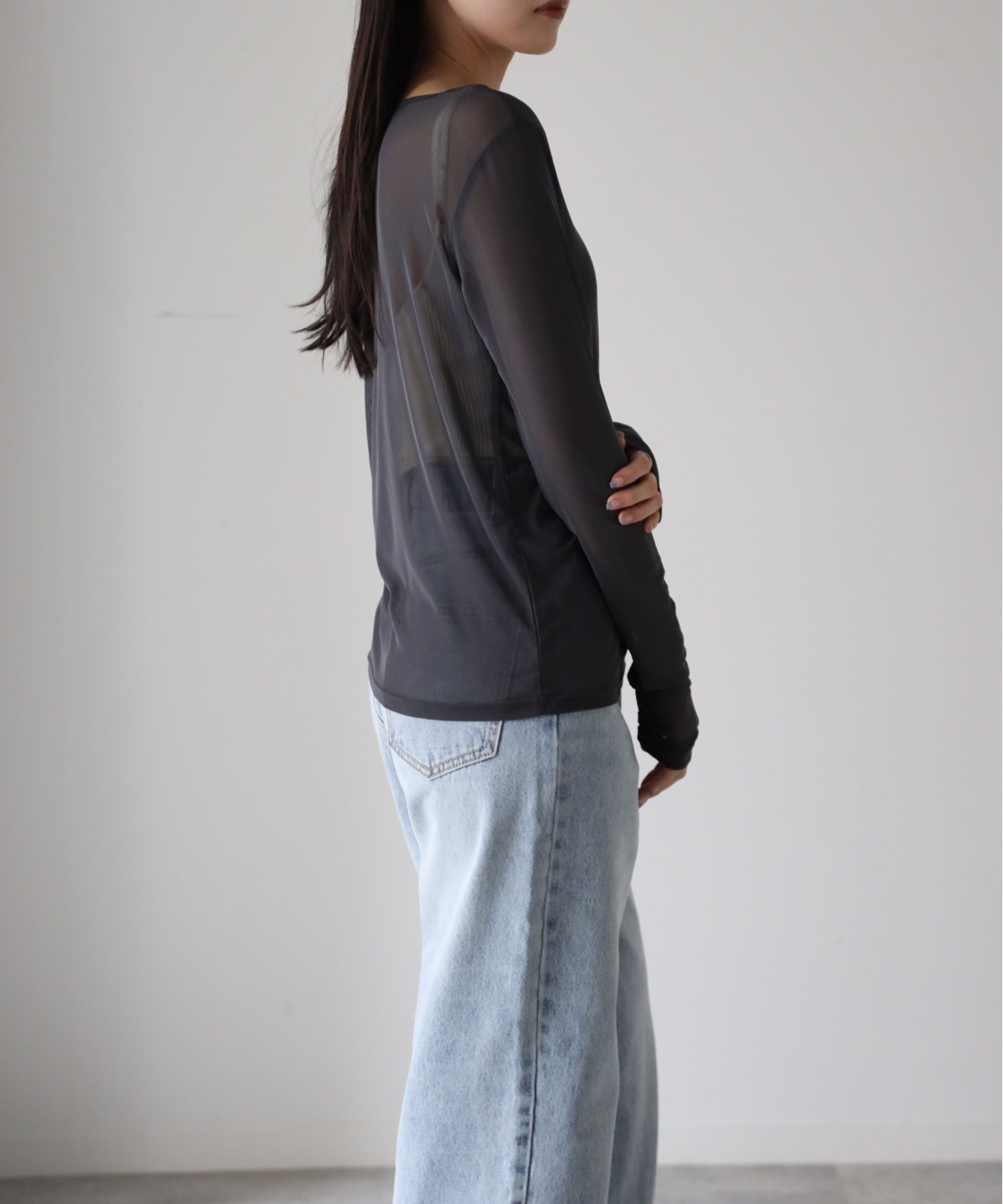 model：164cm. 着用サイズ：FREE