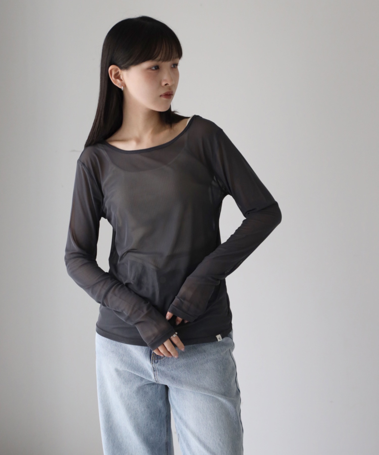 model：164cm. 着用サイズ：FREE