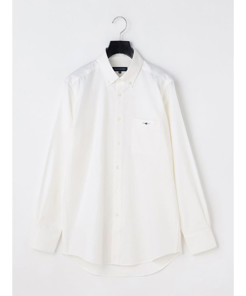 Perfect 【公式】 Suit FActoryTRANS CONTINENTS プレミアムオックスシャツ サックス ホワイト ネイビー 刺繍入り ベージュ SALE 94%OFF