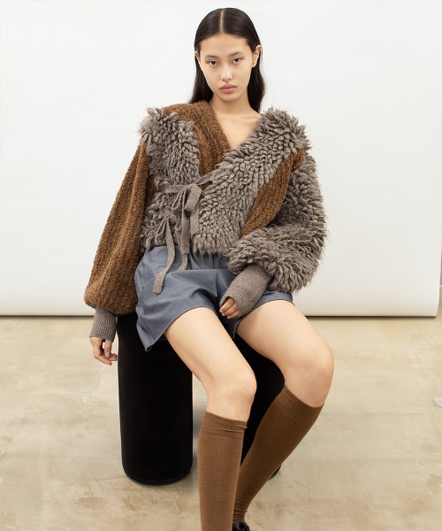 Loop Combination Cardigan