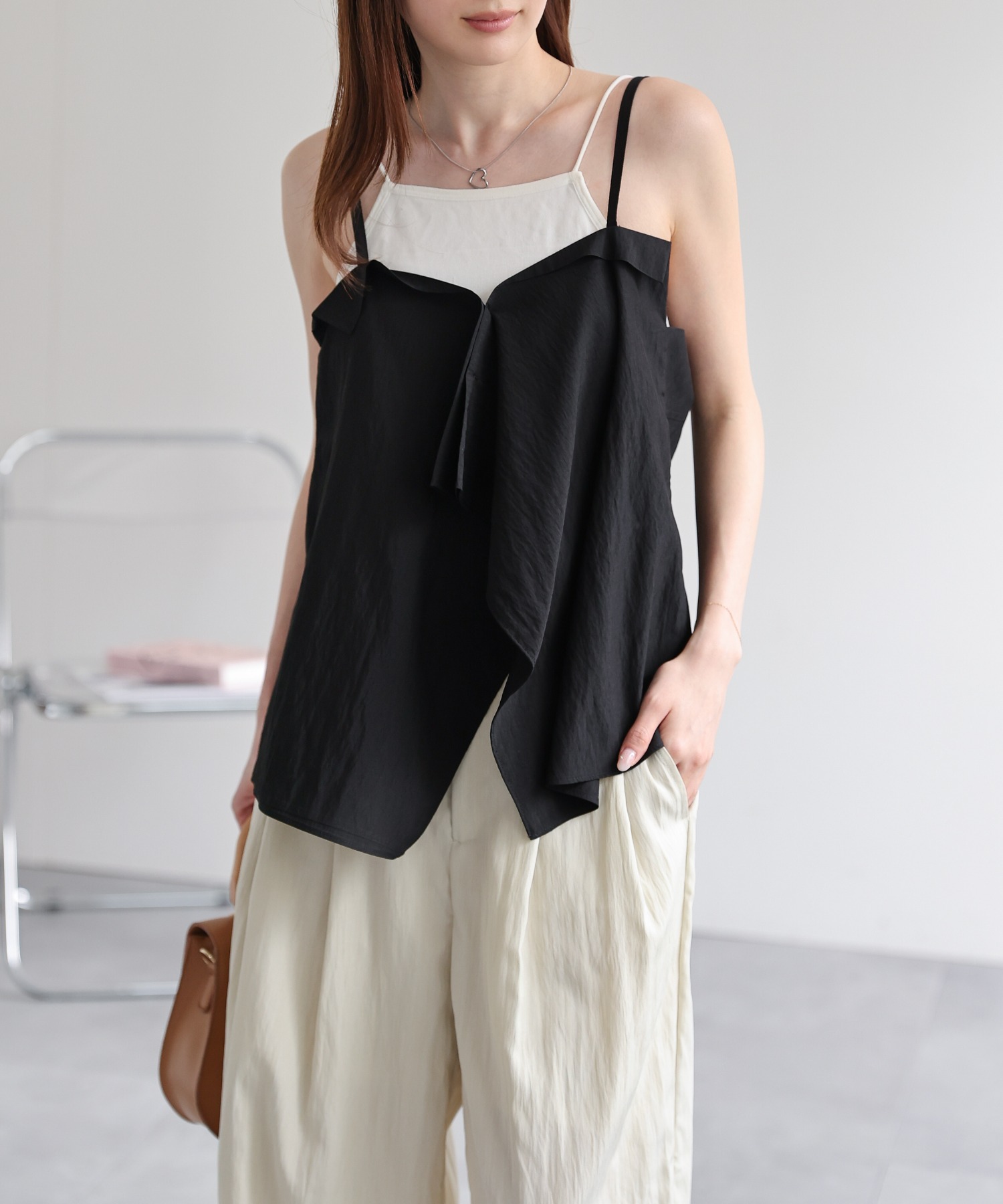 model：162cm 着用サイズ：F