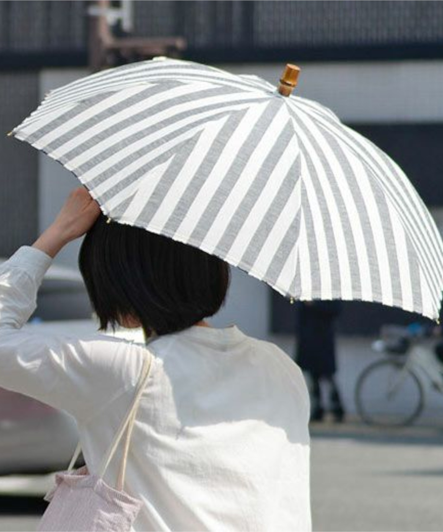 SUR MER Parasol シュールメール 折りたたみ 日傘 バンブーハンドル