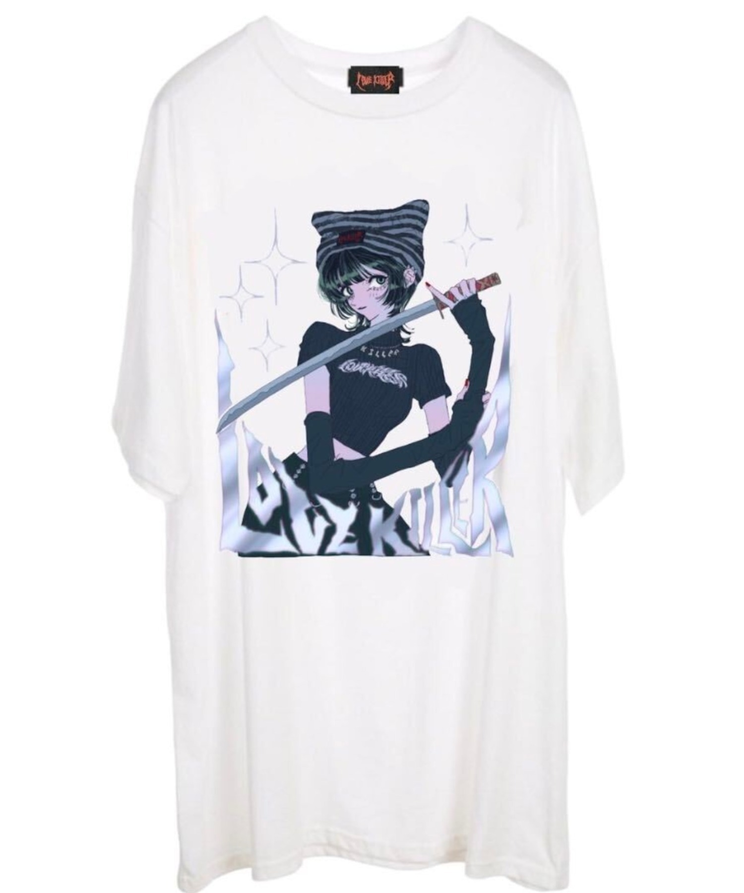 A'GEM/9 × .kom『LOVE KILLER/ラブキラー』Killer cat Graffiti Logo T-Shirt/キラー キャットグラフィティー 半袖カットソー セレクトアイテム│A'GEM/9×.KOM【公式】｜韓国・ストリートブランド通販サイト エージェムナイン  ドットケーオーエム