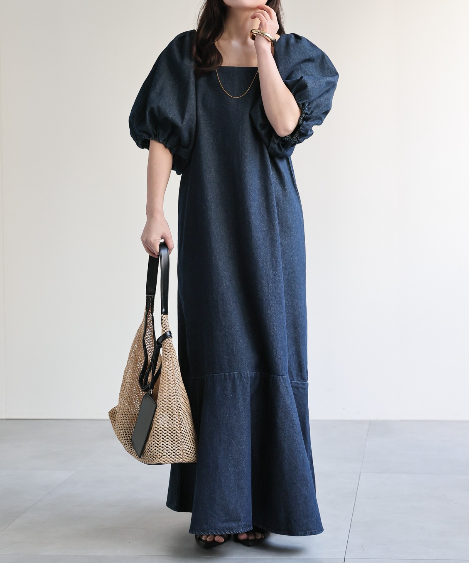 model：156cm 着用サイズ：FREE