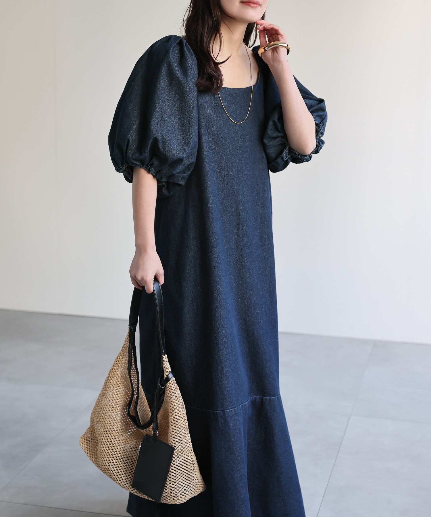 model：156cm 着用サイズ：FREE