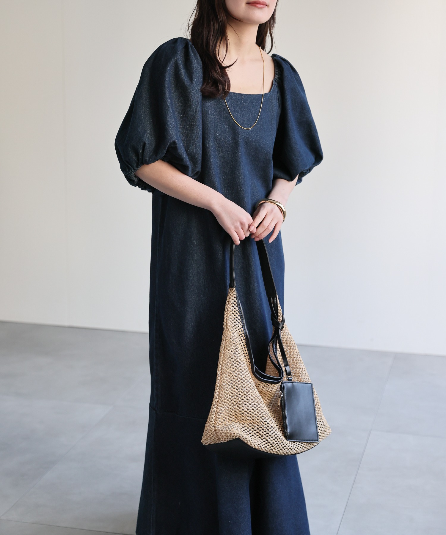 model：156cm 着用サイズ：FREE