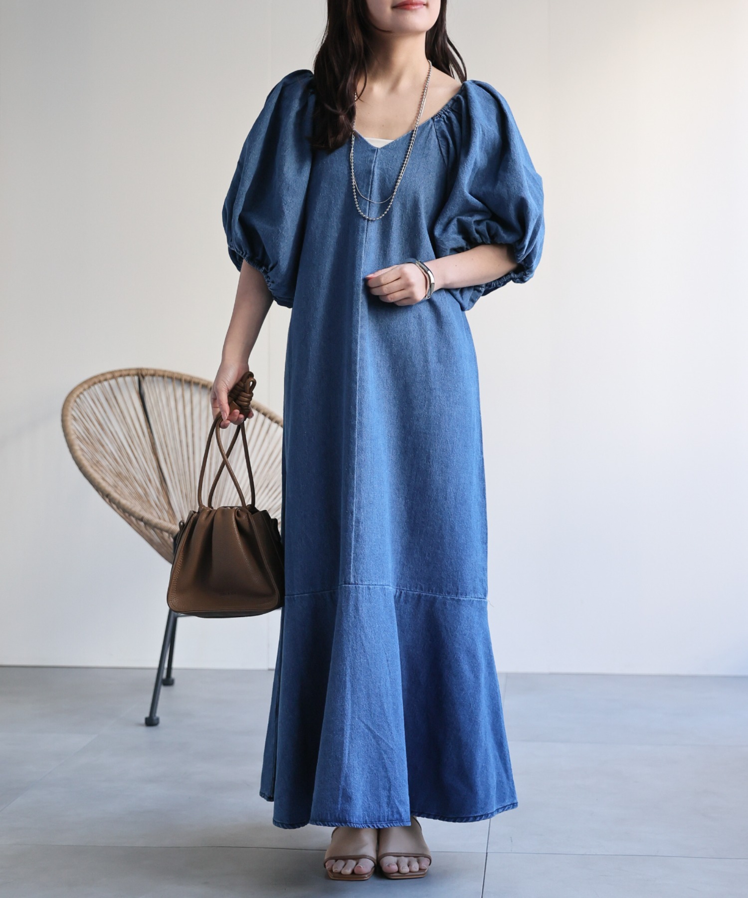 model：156cm 着用サイズ：FREE