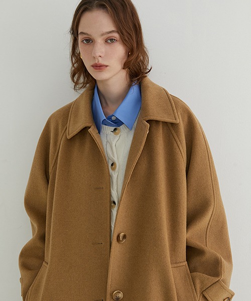 オーバーサイズ ロングステンカラーコート FQ22W109【Fano Studios