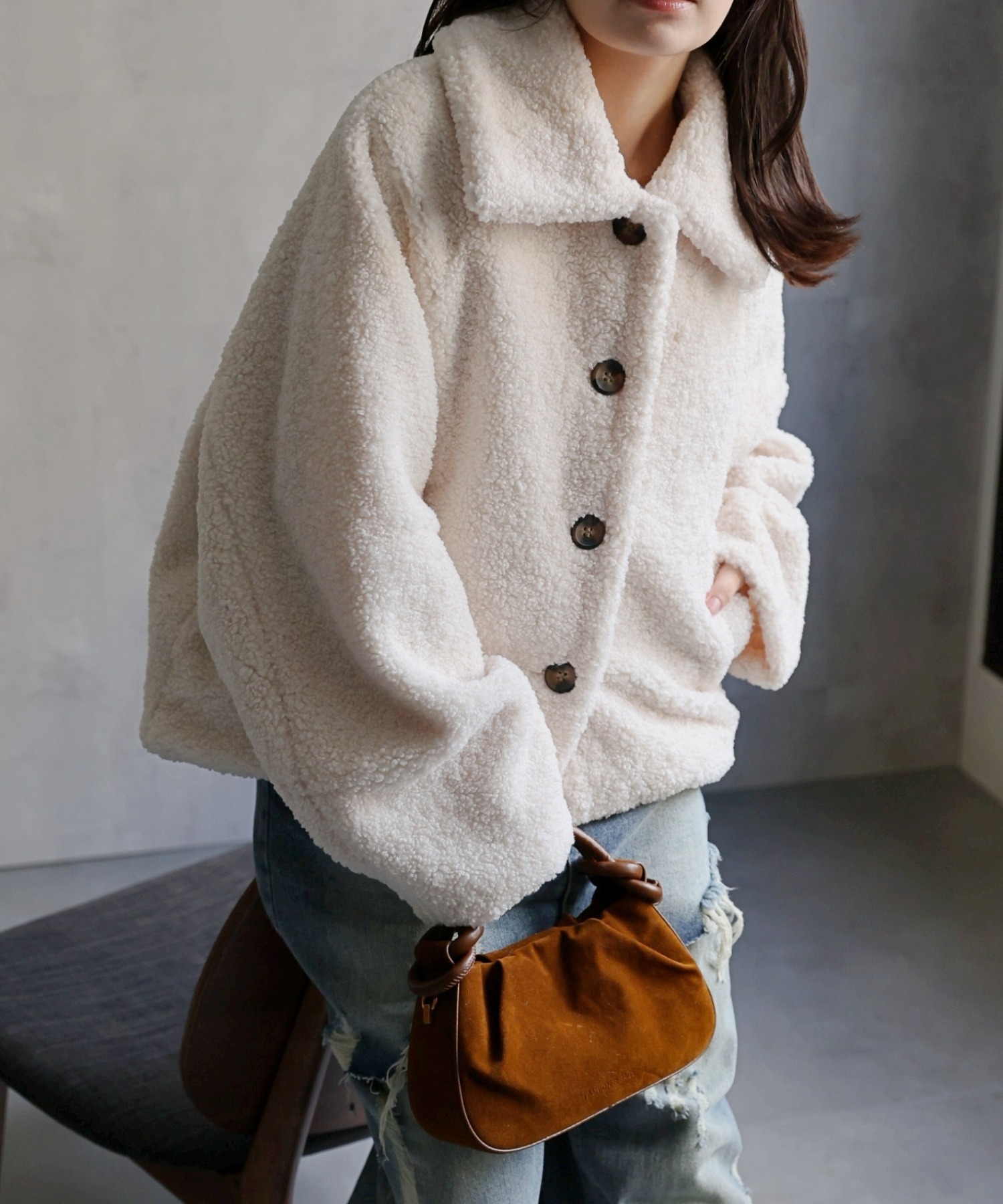 model：156cm 着用サイズ：FREE
