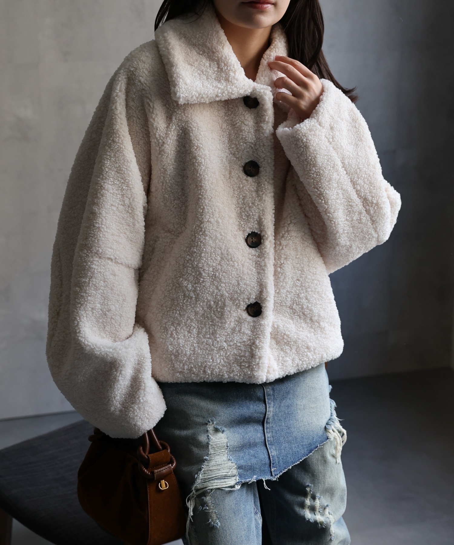 model：156cm 着用サイズ：FREE