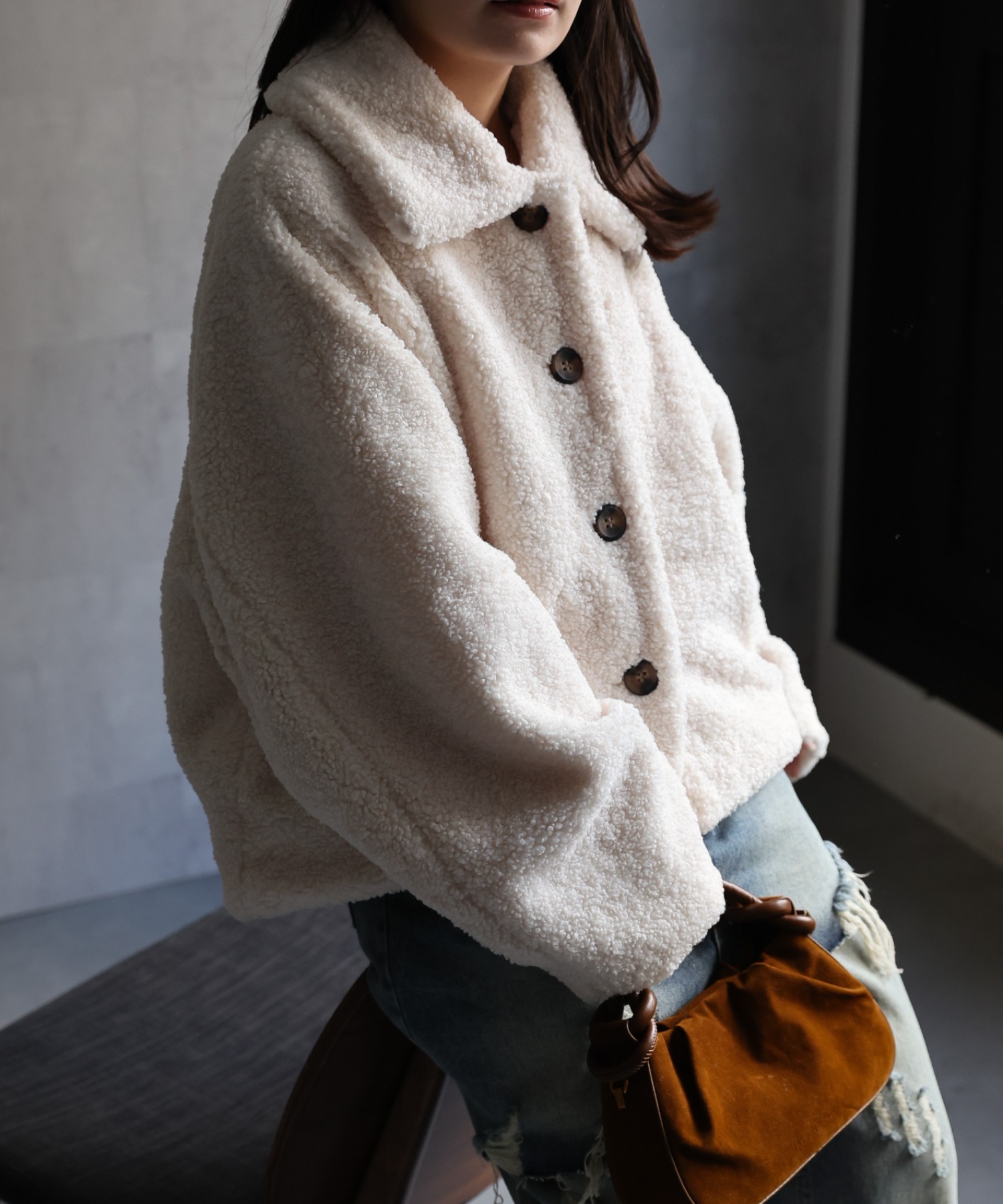 model：156cm 着用サイズ：FREE