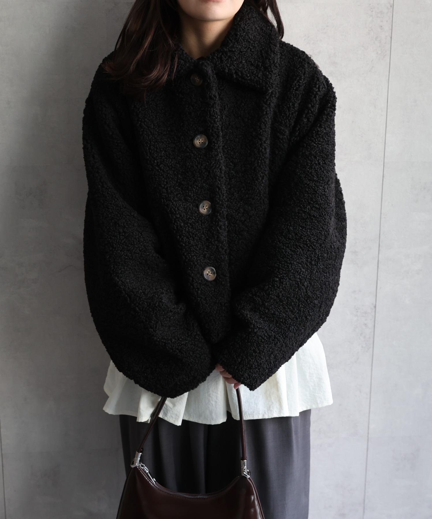 model：156cm 着用サイズ：FREE