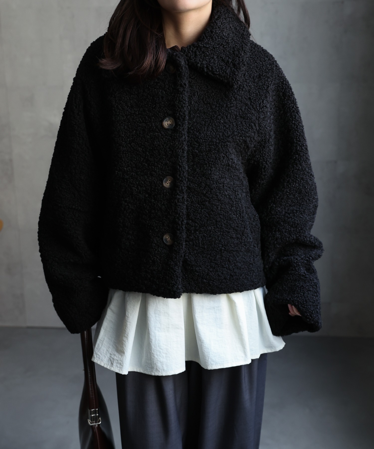 model：156cm 着用サイズ：FREE